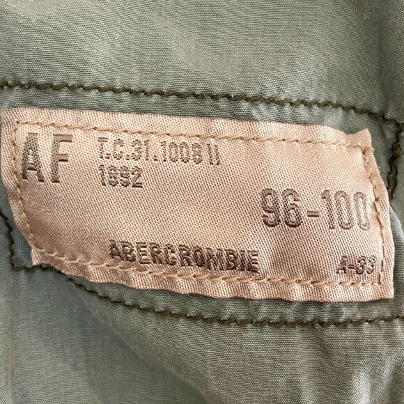 Vintage Y2K Abercrombie & Fitch Womens 10 Cargo Pants Olive Green Baggy Utility - Picture 6 of 9